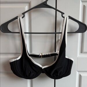 Abercrombie Black and White Bikini Top